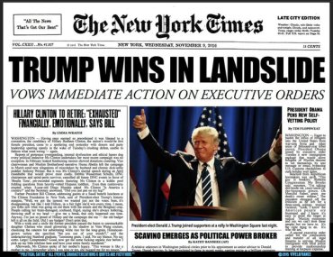 Trump wins in landslide