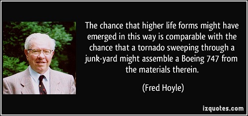 Fred Hoyle's junk yard metaphor