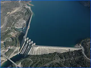 El Grado dam, Spain