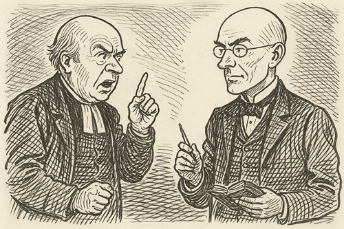 Bishop Wilberforce and Ken Wilber discussing religious matters