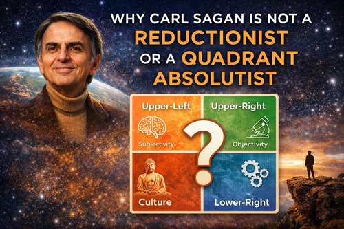 Why Sagan Is Not a Reductionistor a Quadrant Absolutist