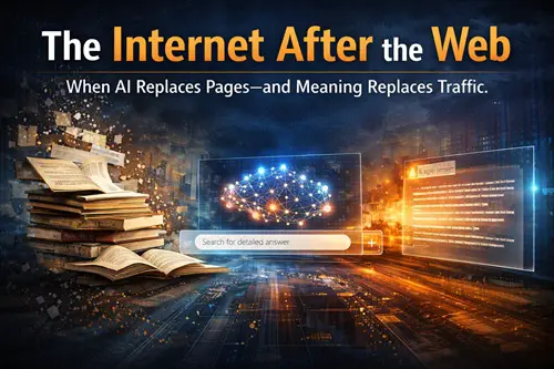 The Internet After the Web, When AI Replaces Pages—and Meaning Replaces Traffic