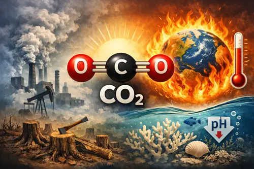 The Impact of Carbon Dioxide (CO2): A Small Molecule with Planetary Consequences