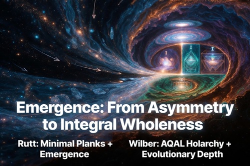 Emergence: From Asymmetry to Integral Wholeness, A Comparison of Jim Rutt and Ken Wilber, Frank Visser  / Grok